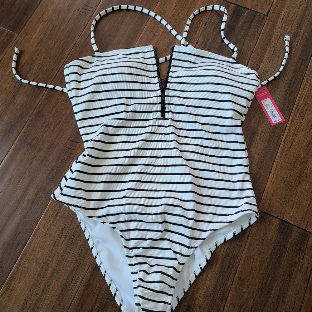 Xhilaration Striped one piece swimsuit